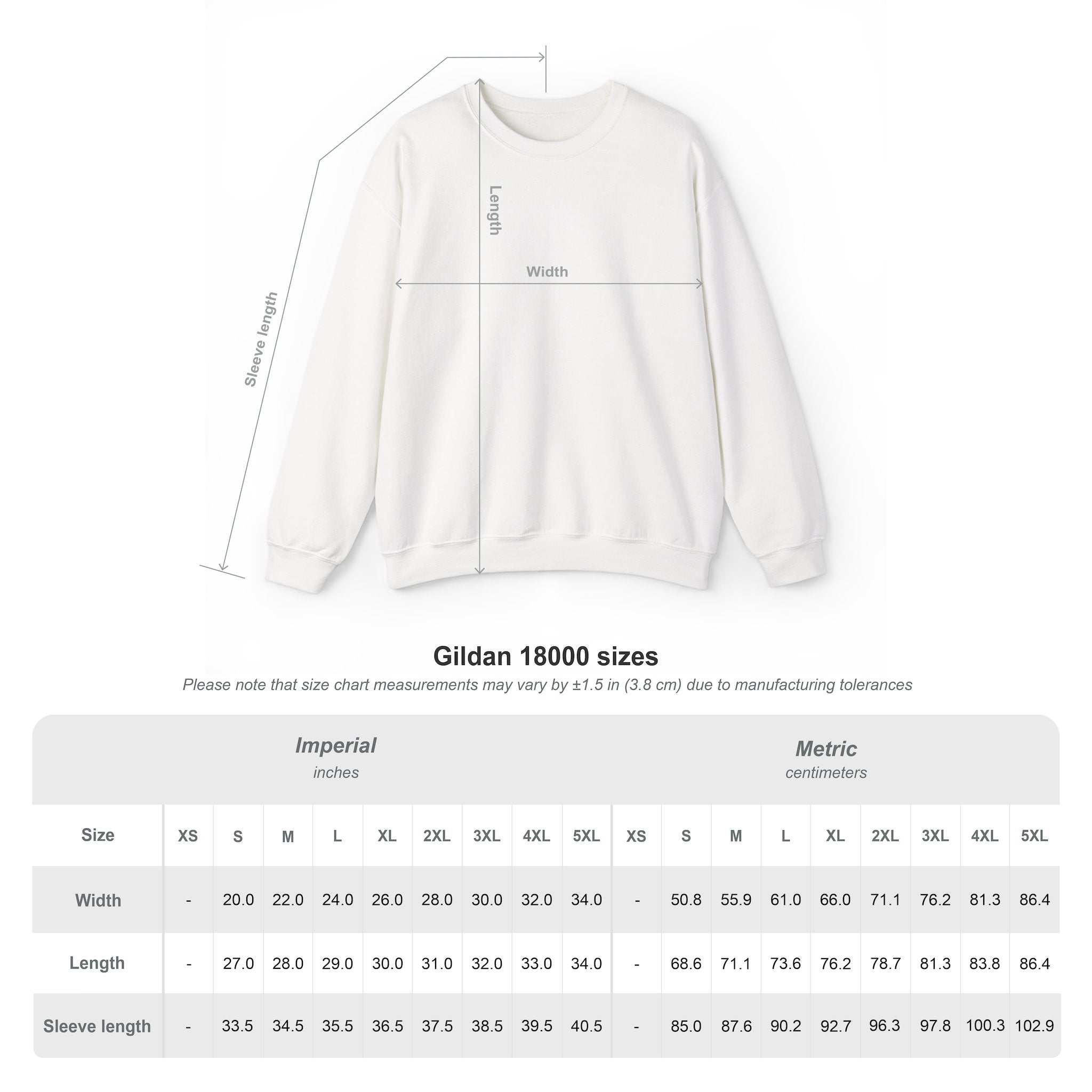 MOUNT EMPRESS - Unisex Heavy Blend™ Crewneck Sweatshirt